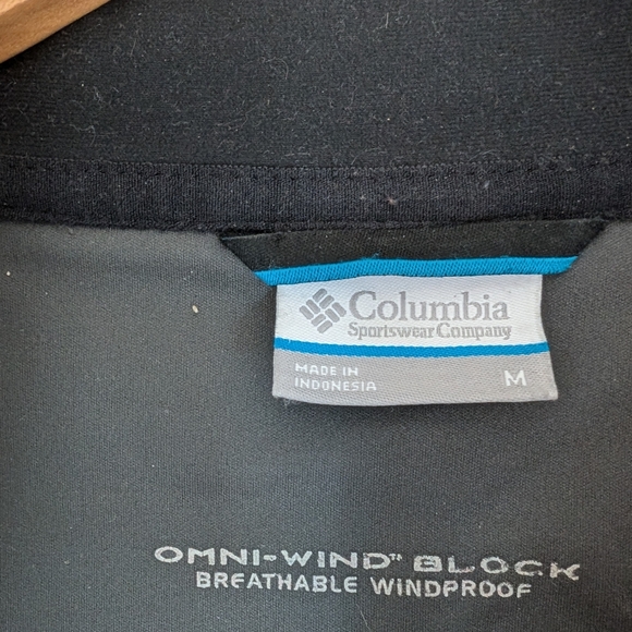 Columbia Omni-Shield Black Zip-up Soft Shell Jacket size men's medium - Picture 2 of 6